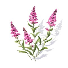 Fototapeta premium Flower concept design idea isolated on a white background