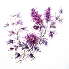 Obraz premium Flower concept design idea isolated on a white background