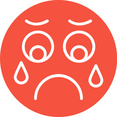 Sad Vector Icon Design