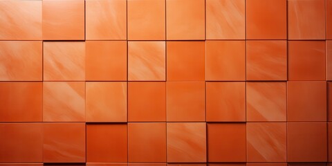 A seamless pattern of terracotta tiles, arranged in a grid, showcasing subtle variations in texture and tone.