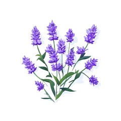 Fototapeta premium Flower concept design idea isolated on a white background