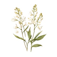 Naklejka premium Flower concept design idea isolated on a white background