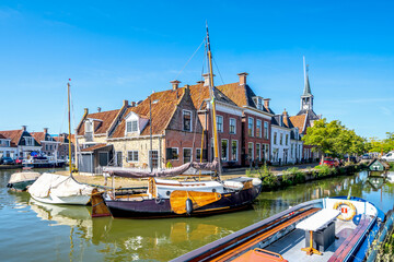 Altstadt, Makkum, Niederlande 
