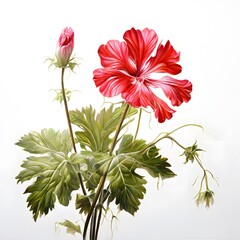 Obraz premium Flower concept design idea isolated on a white background