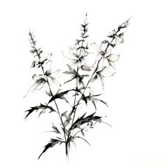 Naklejka premium Flower concept design idea isolated on a white background