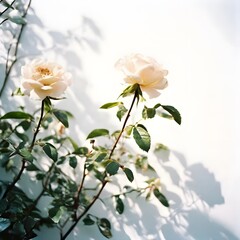 Obraz premium Flower concept design idea isolated on a white background