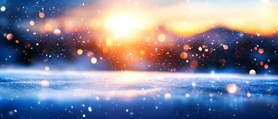 Naklejka premium magic winter scenery