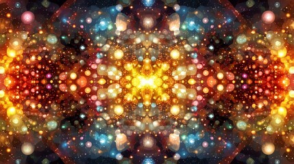 Stylish Christmas abstract background with color bursts and festive bokeh lights