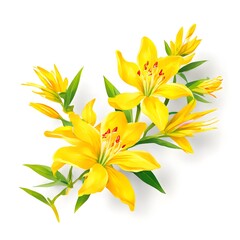 Flower concept design idea isolated on a white background