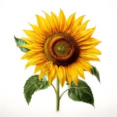 Obraz premium Flower concept design idea isolated on a white background