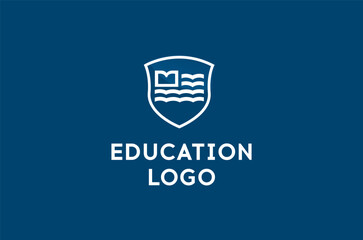Modern and versatile education logo design, ideal for schools, universities, and online learning platforms. Represents growth, knowledge, and innovation in the educational sector.