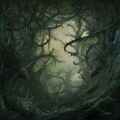 vines and thorns background