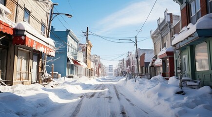 winter view with trees and snow, winter scene in winter, snowly road, snow in outdoor, winter seasone