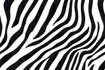 Realistic fur zebra seamless pattern