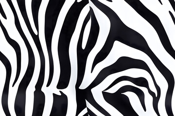 Realistic fur zebra seamless pattern