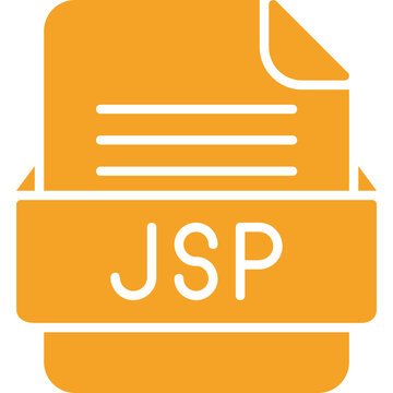 JSP File Format Vector Icon Design