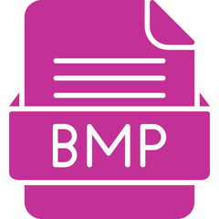 Fototapeta premium BMP File Format Vector Icon Design