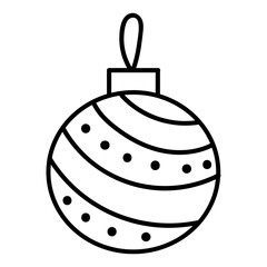 Hand drawn winter Christmas toy. Vector doodle illustration