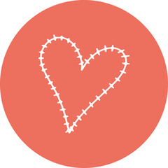 Set of romantic icons with hearts, Love icons, heart, Valentine’s day