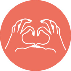 Set of romantic icons with hearts, Love icons, heart, Valentine’s day