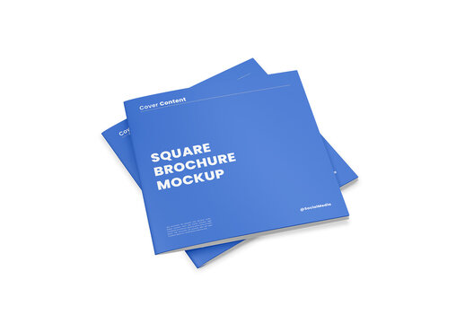 Square Brochure Cover Mockup 01