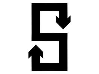 S Shape Twin Arrow Pathways