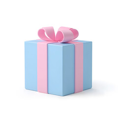 Fototapeta premium 3d gift box for ui design isolated on white background