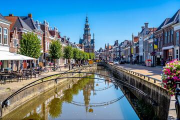 Obraz premium Altstadt, Bolsward, Niederlande 