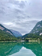 Beautiful lake in the mountains