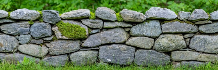 Various large stones are arranged in a grobby, very old stone maze