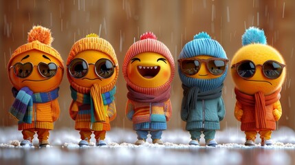 set of smiley icons on a white background