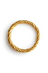 Naklejka premium Golden ring isolated on white background