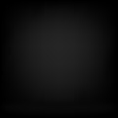 Abstract luxury blur dark black with grey gradient, used as background studio wall for displaying products.