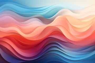 Abstract waves of color in soft gradients create a soothing, flowing visual experience.