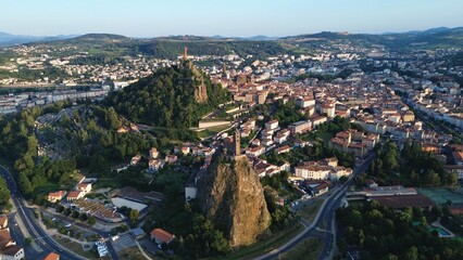 drone photo Le Puy-en-Velay france europe