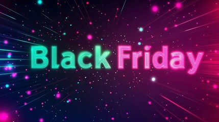Black Friday poster with text