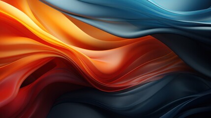 Vibrant flowing waves of color in a dynamic abstract design.