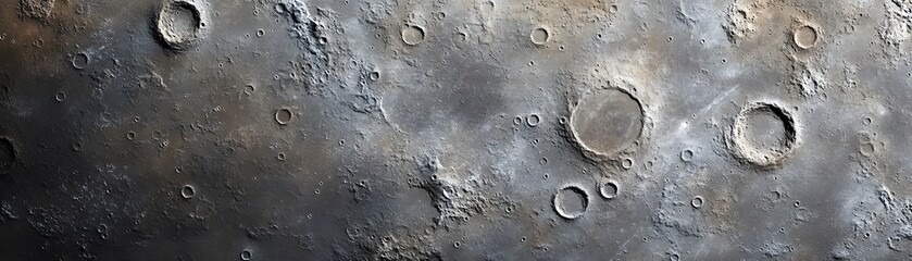 A Close-up of the Moon's Cratered Surface