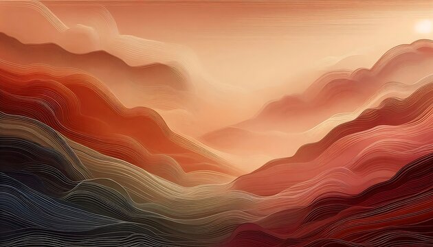 Hazy Terracotta Dream background,Generative AI