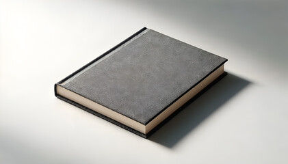 Obraz premium A 3D mockup of a hardcover book with a fabric cover, isolated on white background