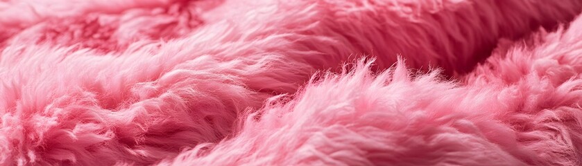 Obraz premium Close-Up of Pink Fuzzy Texture with Wavy Patterns