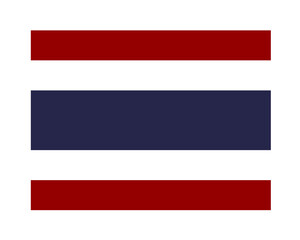 Illustration vector graphic of the Thai flag