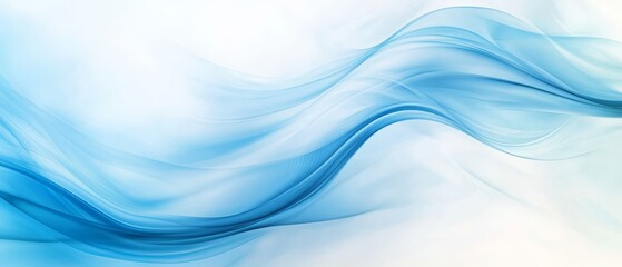 Obraz premium A blue-and-white abstract backdrop featuring wavy line designs