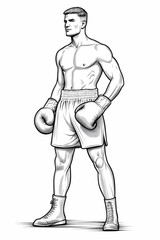 Fototapeta premium dynamic boxing-themed backdrop, suitable for energetic sports designs and event posters