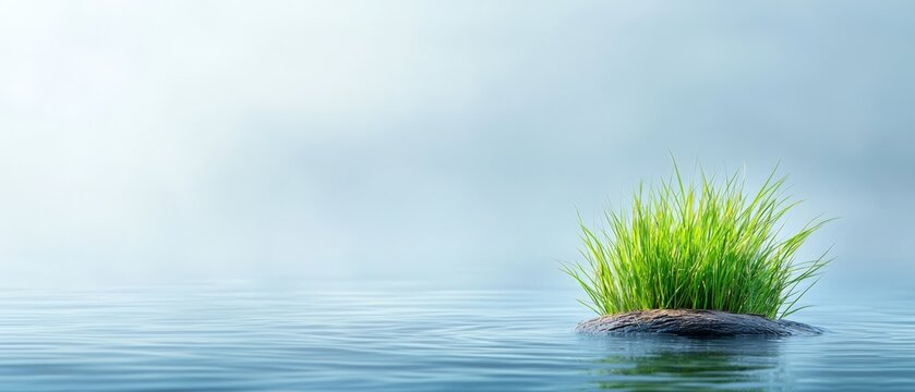  A tiny island situated in the midst of a waterbody ..Or, if you prefer a more direct approach:..Island: Small, located