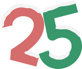 크리스마스 숫자 25