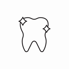 clean healthy tooth icon sign vector