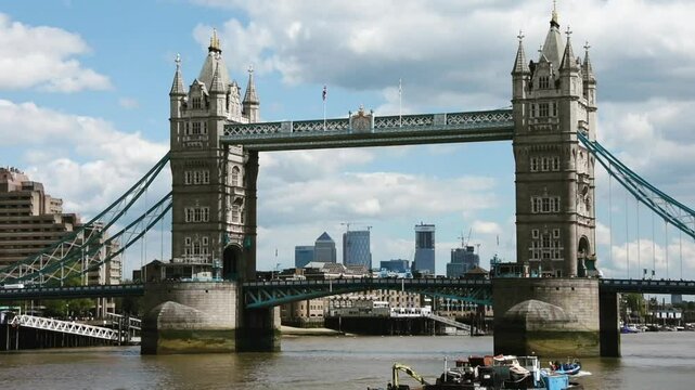 the Tower bridge in London city