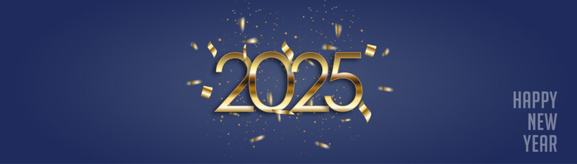 Happy New Year 2025, Greeting Card