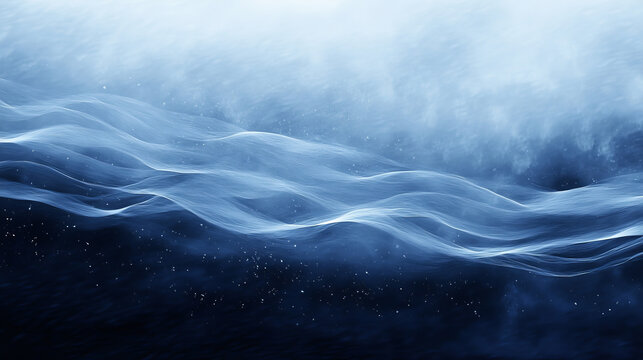 Abstract Blue Wave Texture Background